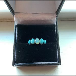 COPY - Victorian opal and turquoise stack ring